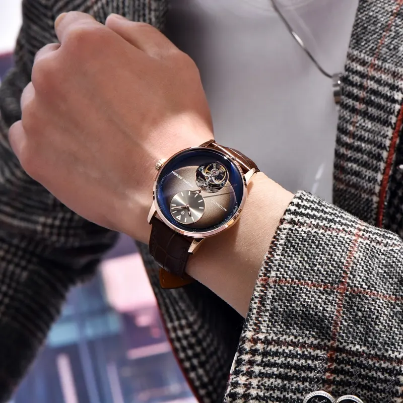 Pagani Design Automatic TourbillonLeather Men's Watch- PD-1796